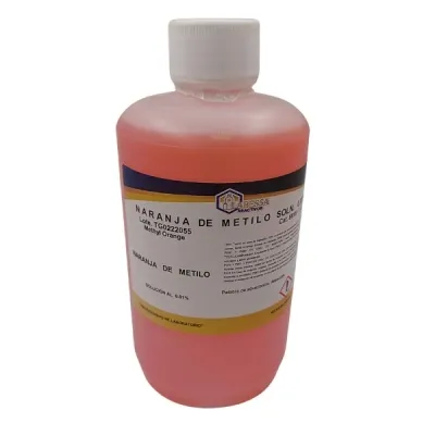 [ME4215] Metilo naranja 1 litro solucion acuosa 0.05% Marca LABESSA