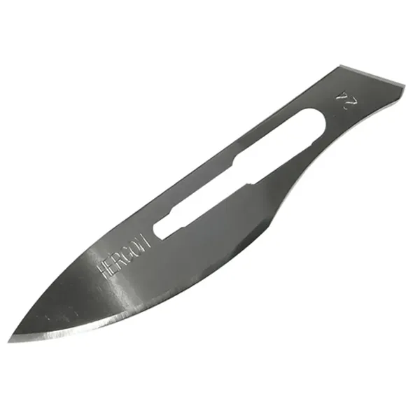 Navaja para bisturi No. 22 acero inoxidable paquete con Marca MERCY