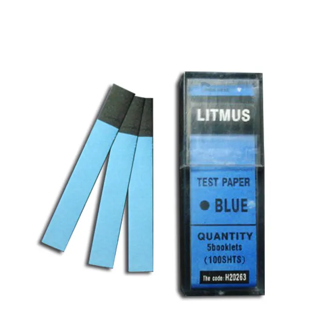 [PA4500] PAPEL TORNASOL AZUL CAJA CON 100 TIRAS Marca LITMUS