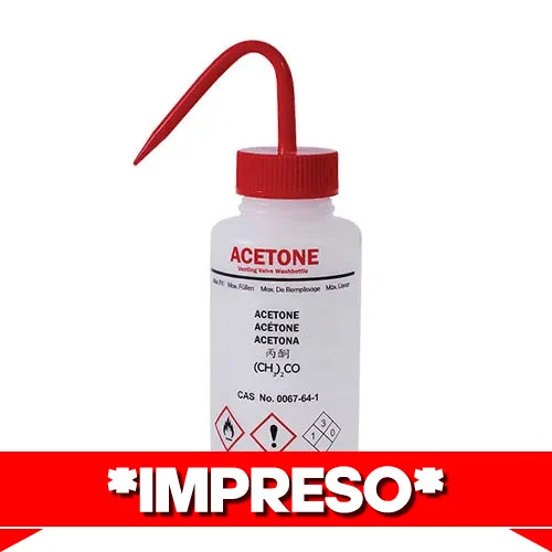 [PI0660-105E] PICETA DE SEGURIDAD PARA ACETONA IMPRESA FAB. EN LDPE Marca