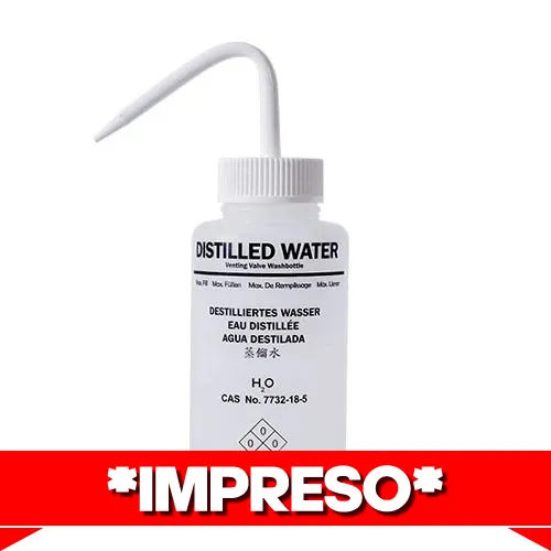 [PI0661-115E] PICETA DE SEGURIDAD PARA AGUA DESTILADA IMPRESA FAB. EN LDPE Marca