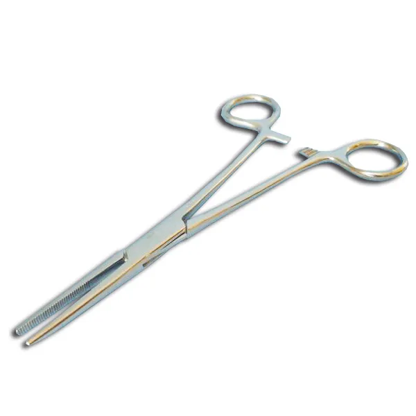 Pinza de diseccion Kelly recta 16 centimetros Marca HERGOM