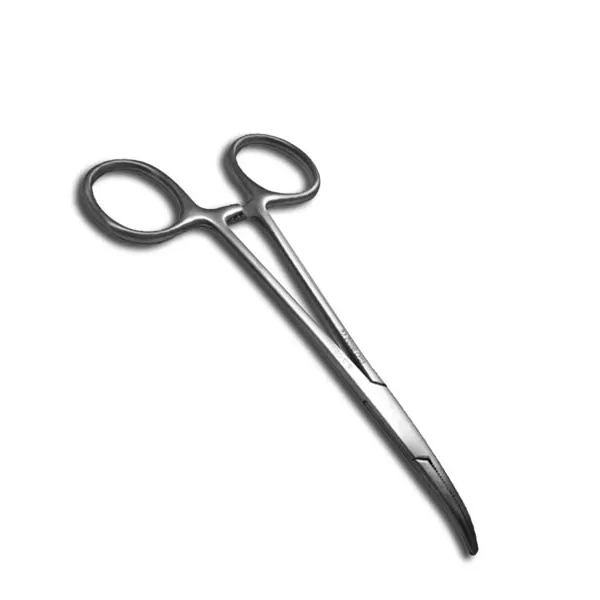Pinza de mosco curva 12 centimetros Marca HERGOM