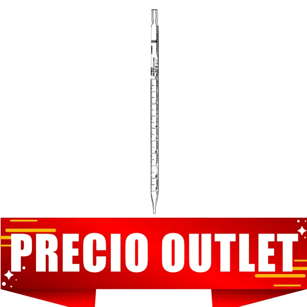 PIPETA SEROLOGICA. 5 X1/10 PYREX ECONOMICA (VIDRIO) Marca PYREX