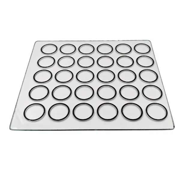 [PL1515] PLACA DE VIDRIO 30 ANILLO FEBRILES Marca LABESSA