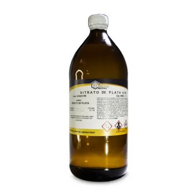 [PL3921D] Plata nitrato 1litro soluciÃ³n. 0.1N o fraccional Marca LABESSA