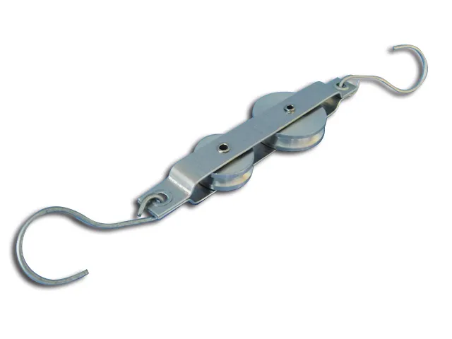 [PO0700] POLEA DOBLE METALICA Marca LABESSA