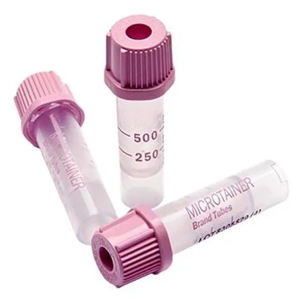 [TU9330] TUBO MICROTAINER EDTA K2 TAPON LILA Marca BD