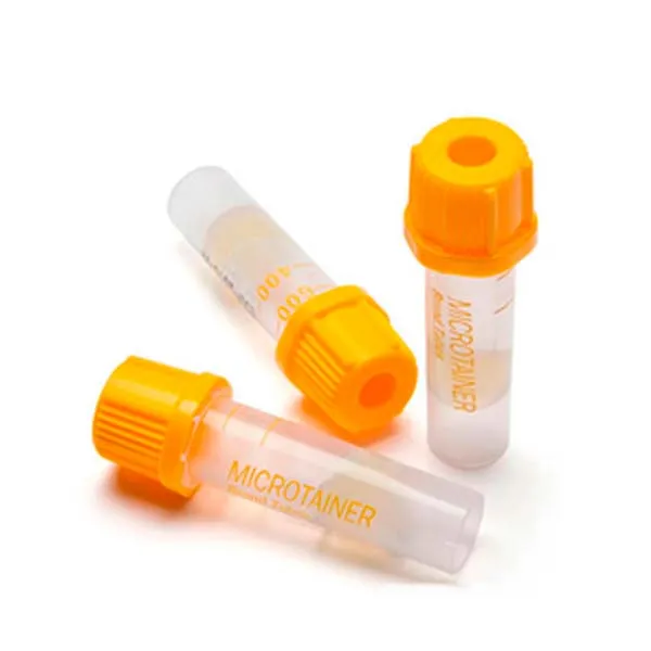 [TU9334] TUBO MICROTAINER TAPON ORO CON GEL SEP Marca BD